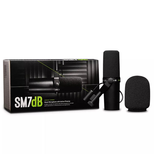 Shure - Sm7Db Dynamic Microphone Built in Preamp Streaming Podcast Recording - Serious Techies