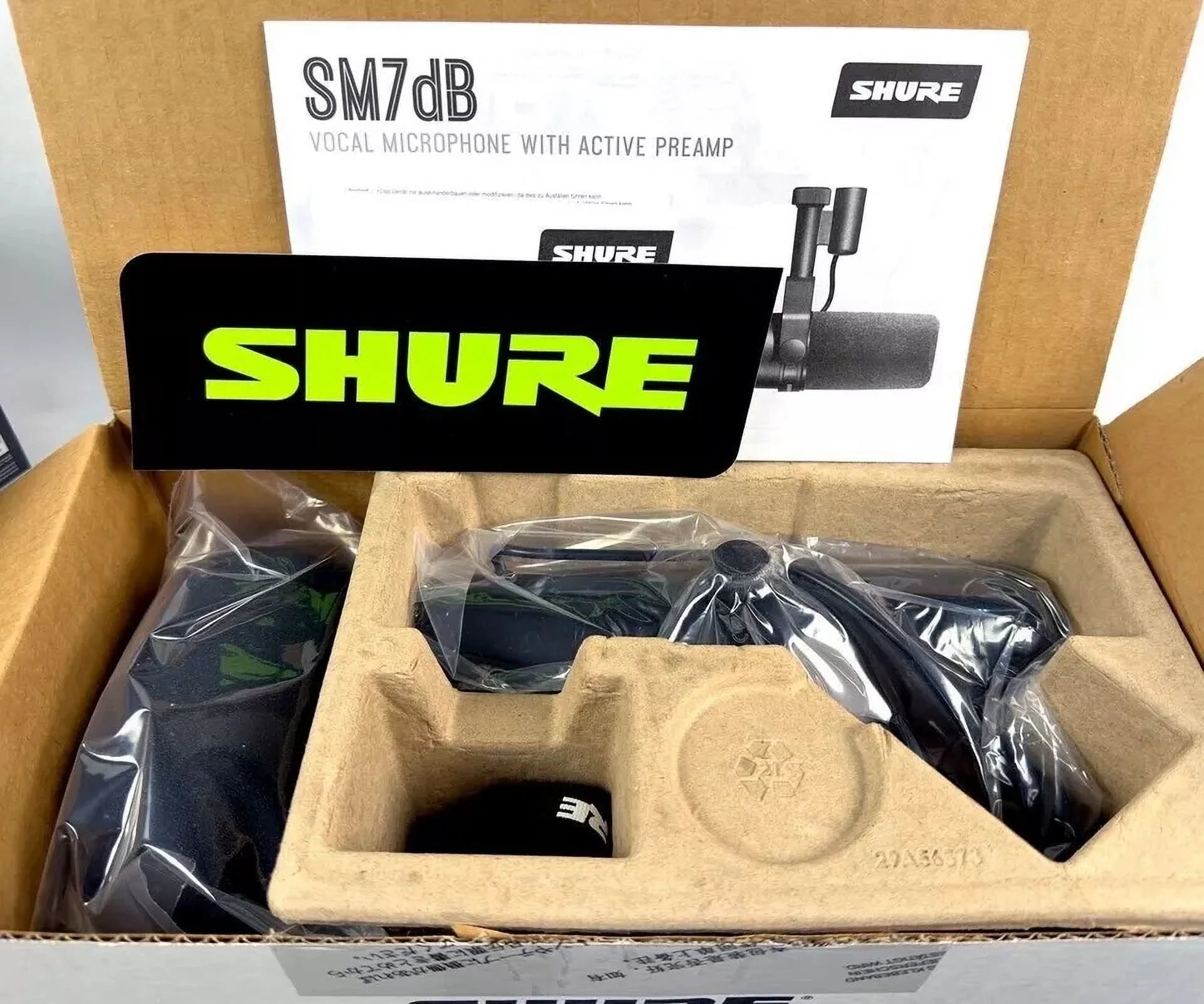 Shure - Sm7Db Dynamic Microphone Built in Preamp Streaming Podcast Recording - Serious Techies