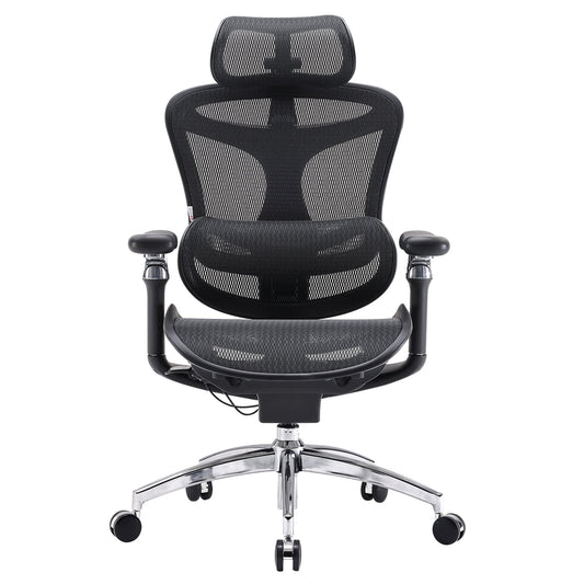 SIHOO - Doro C300 Pro Ergonomic Chair Dual Seat Back Support Wide Deep Seat Computer Chair with Dynamic Lumbar Support-Black - Serious Techies