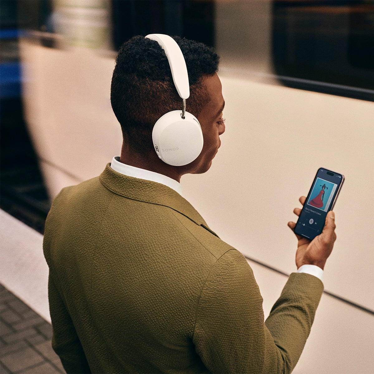 Sonos - Ace Wireless Noise Canceling over Ear Headphones, White - Serious Techies