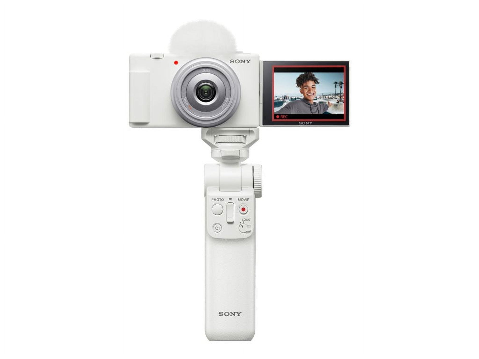 Sony - ZV-1F - Digital Camera - Compact - 20.1 MP - 4K / 30 Fps - ZEISS - Wi-Fi, Bluetooth - White - Serious Techies
