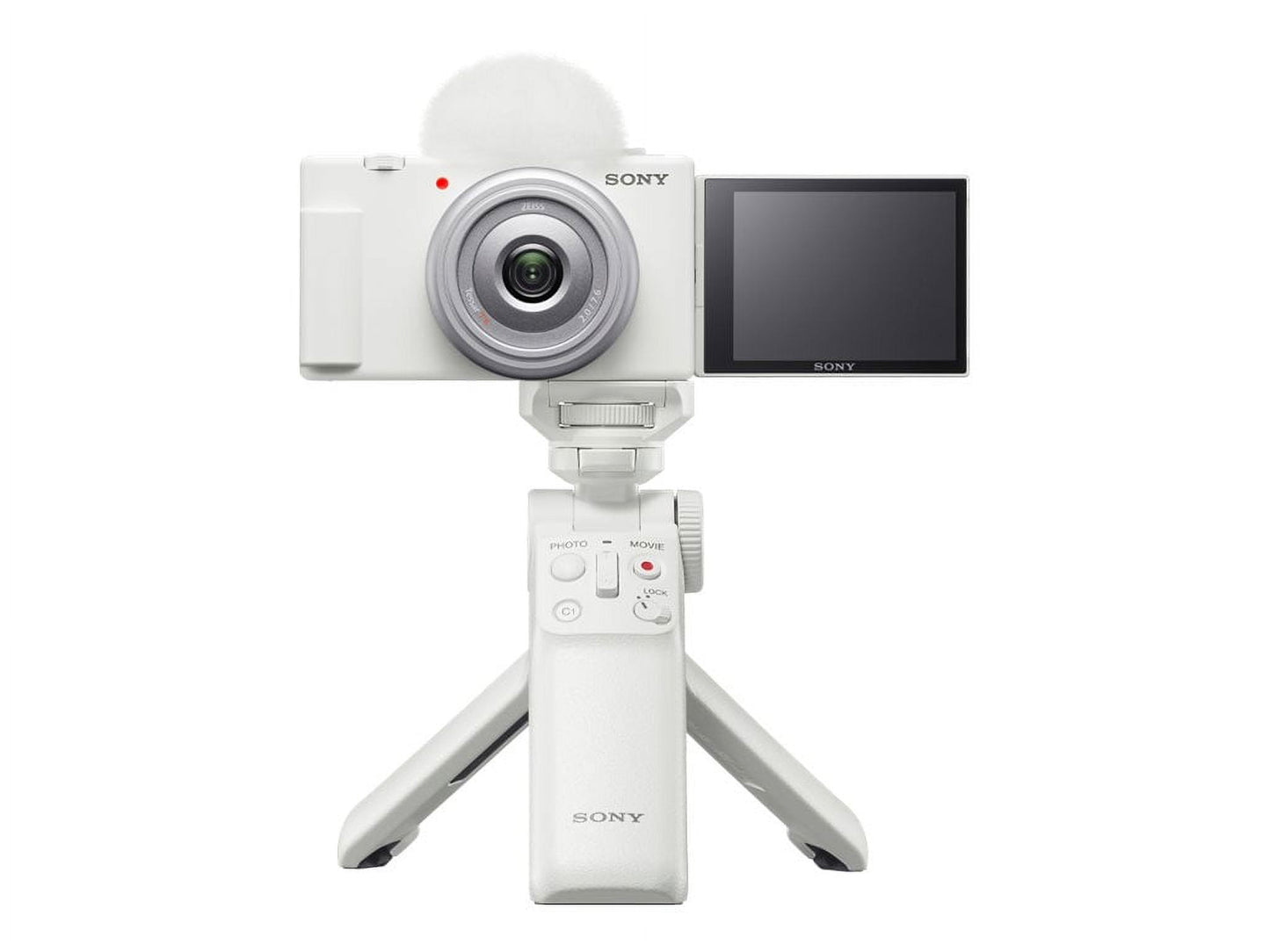 Sony - ZV-1F - Digital Camera - Compact - 20.1 MP - 4K / 30 Fps - ZEISS - Wi-Fi, Bluetooth - White - Serious Techies