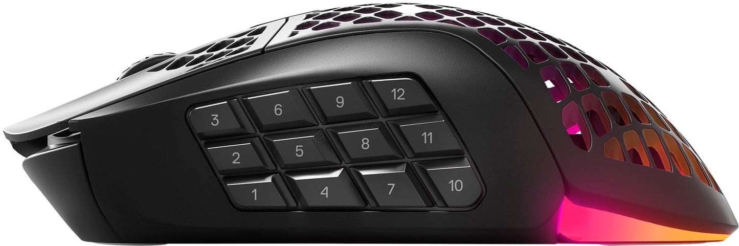 Aerox 9 Wireless Ultra Lightweight Honeycomb Water Resistant RGB Optical Gaming Mouse with 18 Programmable Buttons - Serious Techies