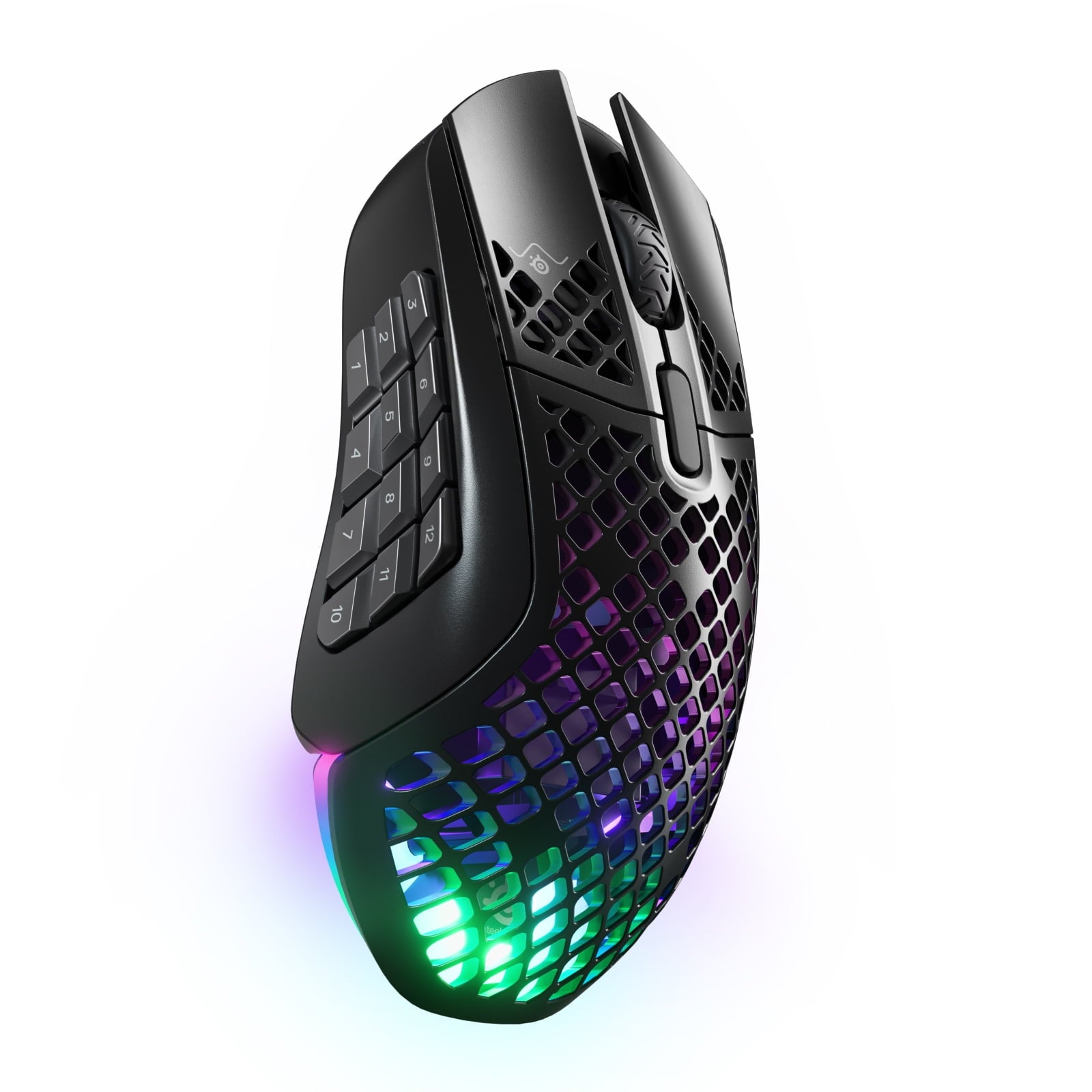 Aerox 9 Wireless Ultra Lightweight Honeycomb Water Resistant RGB Optical Gaming Mouse with 18 Programmable Buttons - Serious Techies