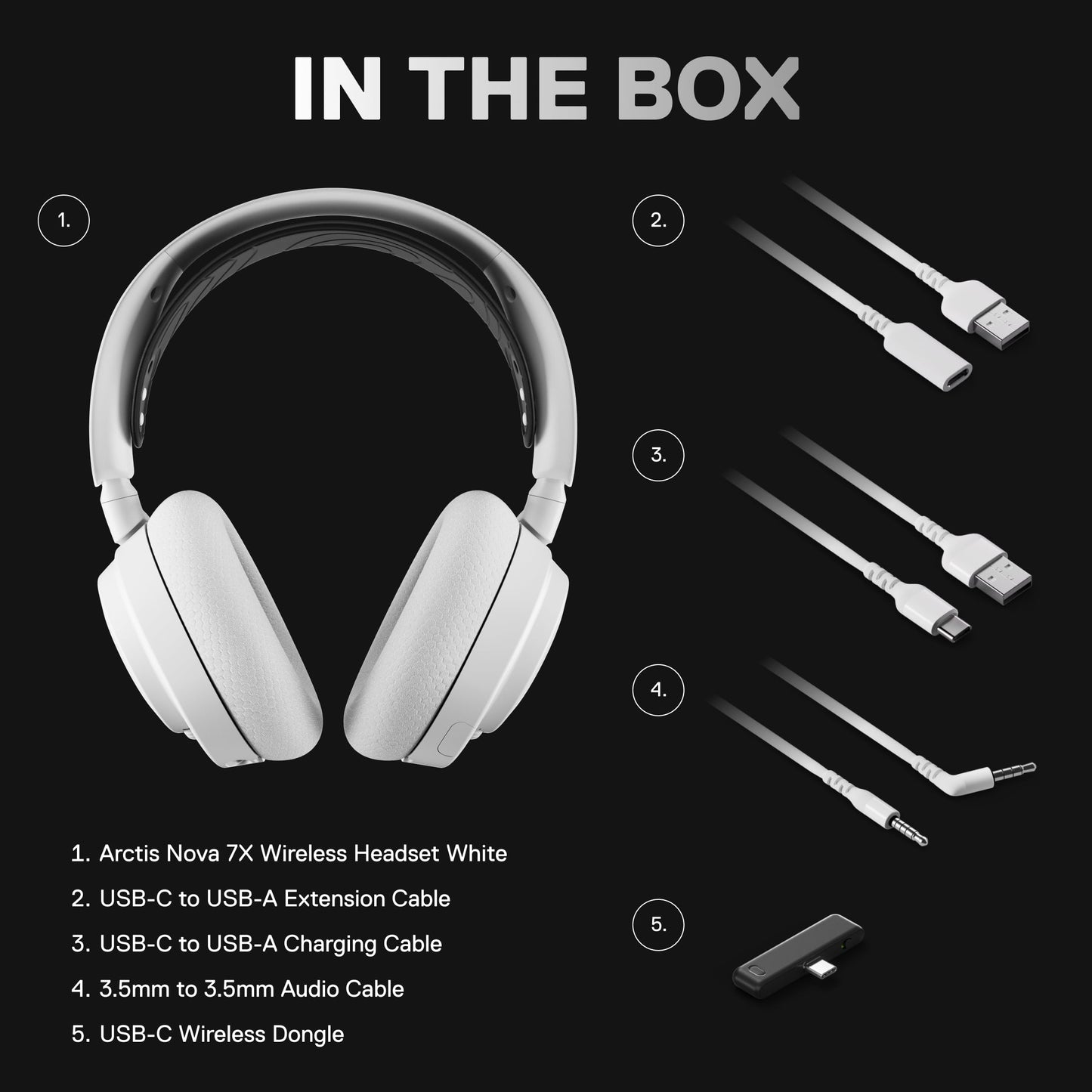 SteelSeries -Artic Nova 7X Wireless Multi-Platform Gaming Headset for Xbox Series X and Series S, White - Serious Techies