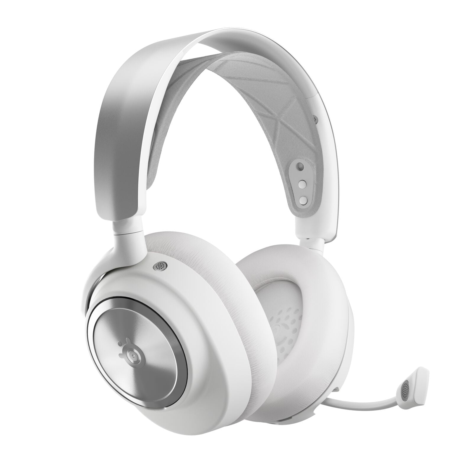 SteelSeries - Nova Pro Wireless Multi-System Gaming Headset for PS5, PS4, PC, Switch, Mobile - White - Serious Techies