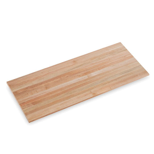 Swaner Hardwood - 5 Ft. L X 25 In. D X 1.5 In. T Finished Maple Solid Wood Butcher Block Countertop with Square Edge - Serious Techies