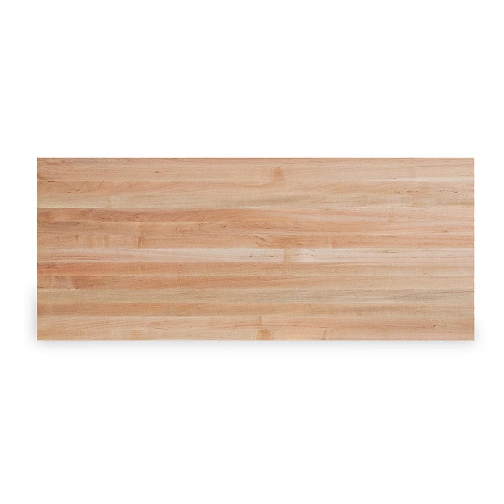Swaner Hardwood - 5 Ft. L X 25 In. D X 1.5 In. T Finished Maple Solid Wood Butcher Block Countertop with Square Edge - Serious Techies
