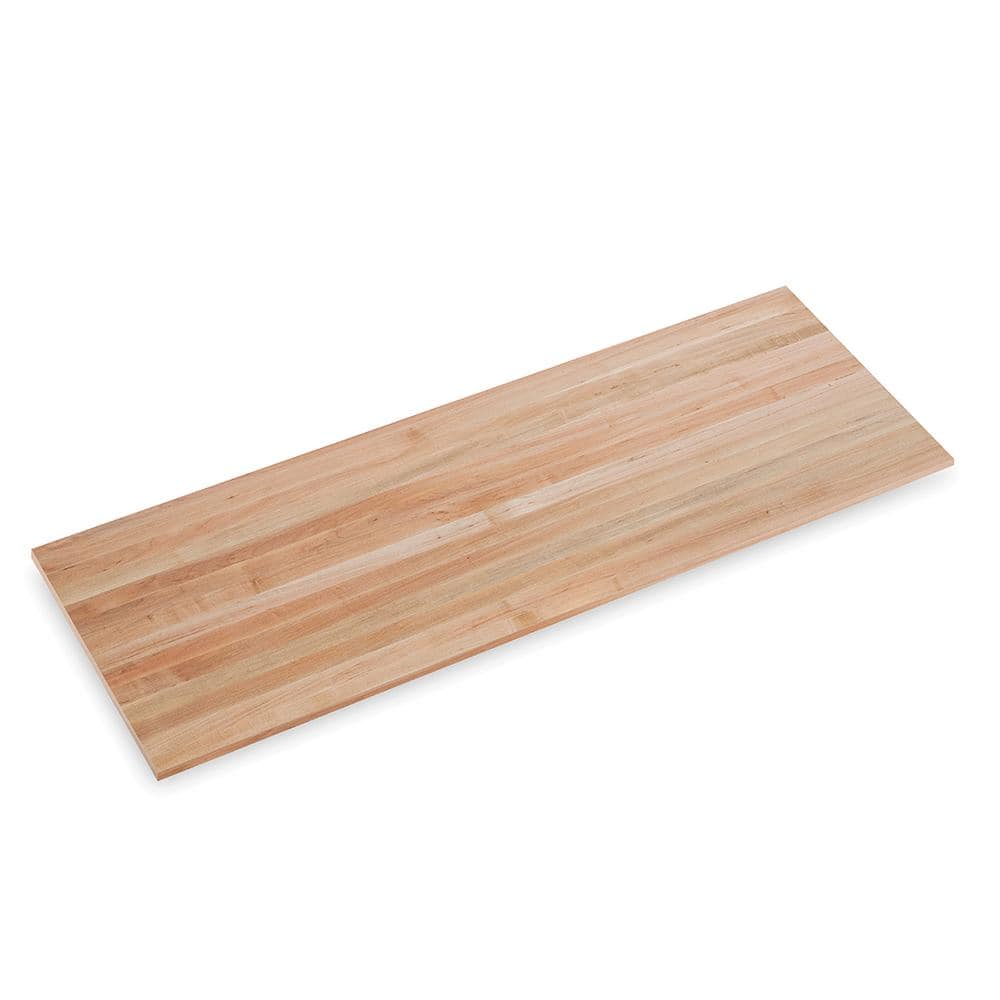 Swaner Hardwood - 5 Ft. L X 25 In. D X 1.5 In. T Finished Maple Solid Wood Butcher Block Countertop with Square Edge - Serious Techies