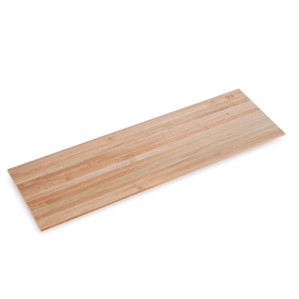 Swaner Hardwood - 5 Ft. L X 25 In. D X 1.5 In. T Finished Maple Solid Wood Butcher Block Countertop with Square Edge - Serious Techies