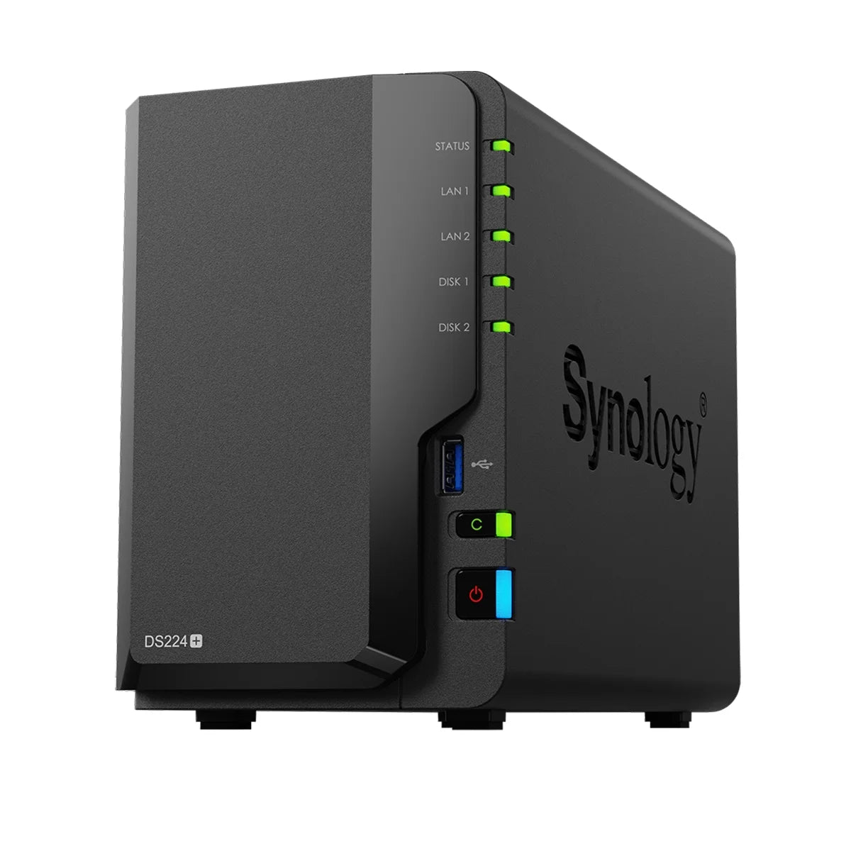 Synology - DiskStation DS224+ 2-Bay NAS Enclosure, Diskless with 2X Ironwolf 12TB SATA III 3.5" Internal NAS Hard Drive, 7200 RPM - Serious Techies
