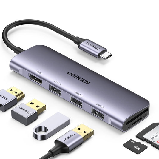 UGREEN - 6-In-1 USB 3.0 Hub for PC Laptop & Macbook - Serious Techies