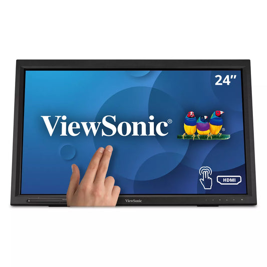 ViewSonic - TD2423D 24 Inch 1080P 10-Point Multi IR Touch Screen Monitor with Eye Care HDMI, VGA, USB Hub and Displayport - Serious Techies