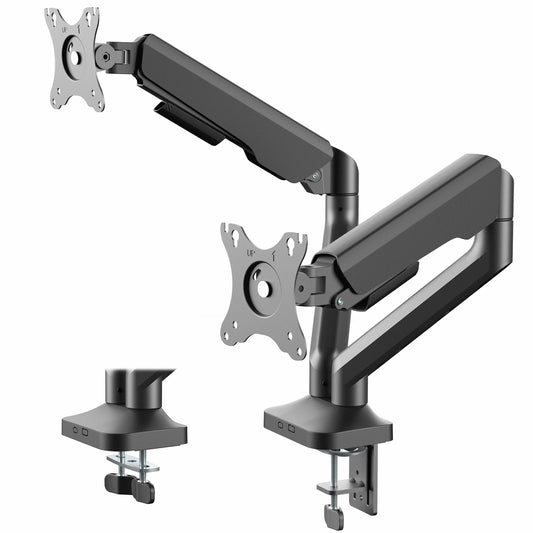 VIVO - Pneumatic Arm Dual Ultrawide Monitor Desk Mount, Fits up to 35" Screens - Serious Techies