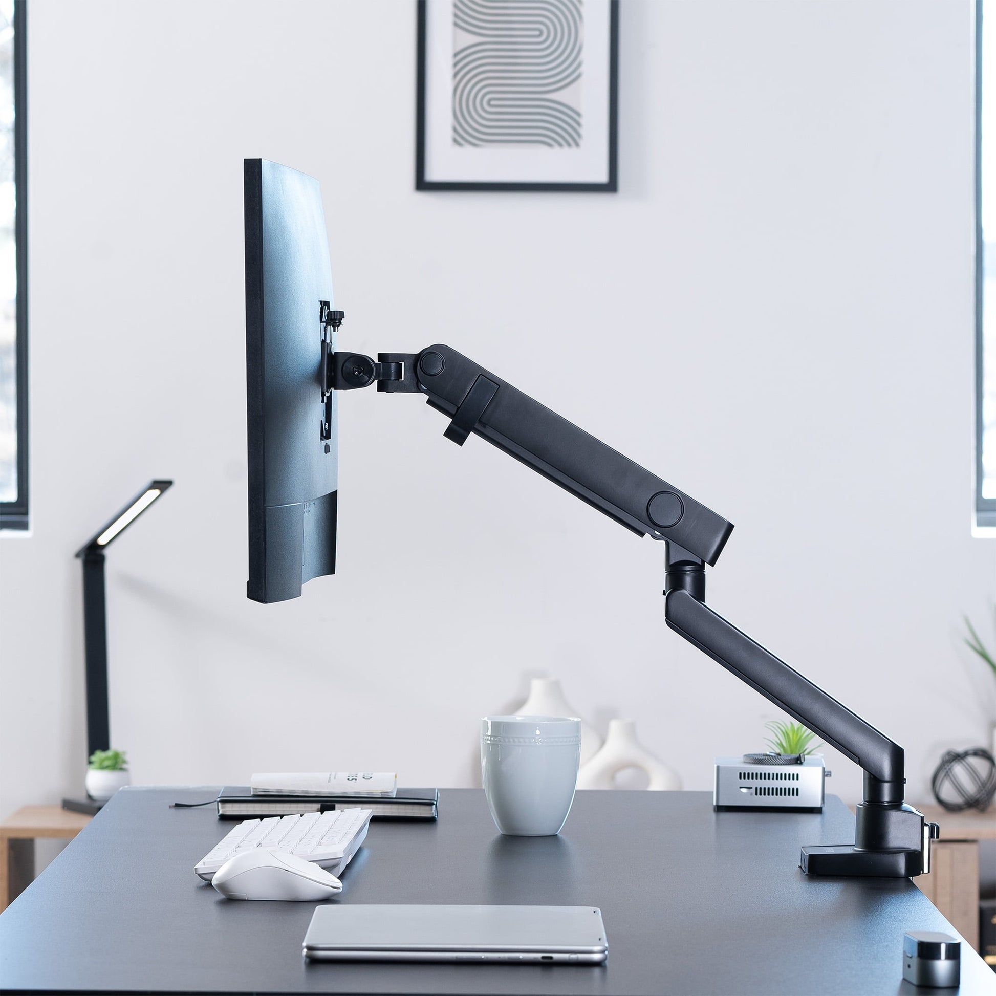 VIVO - Premium Single Monitor Desk Mount Stand for Screens up to 40" - Serious Techies