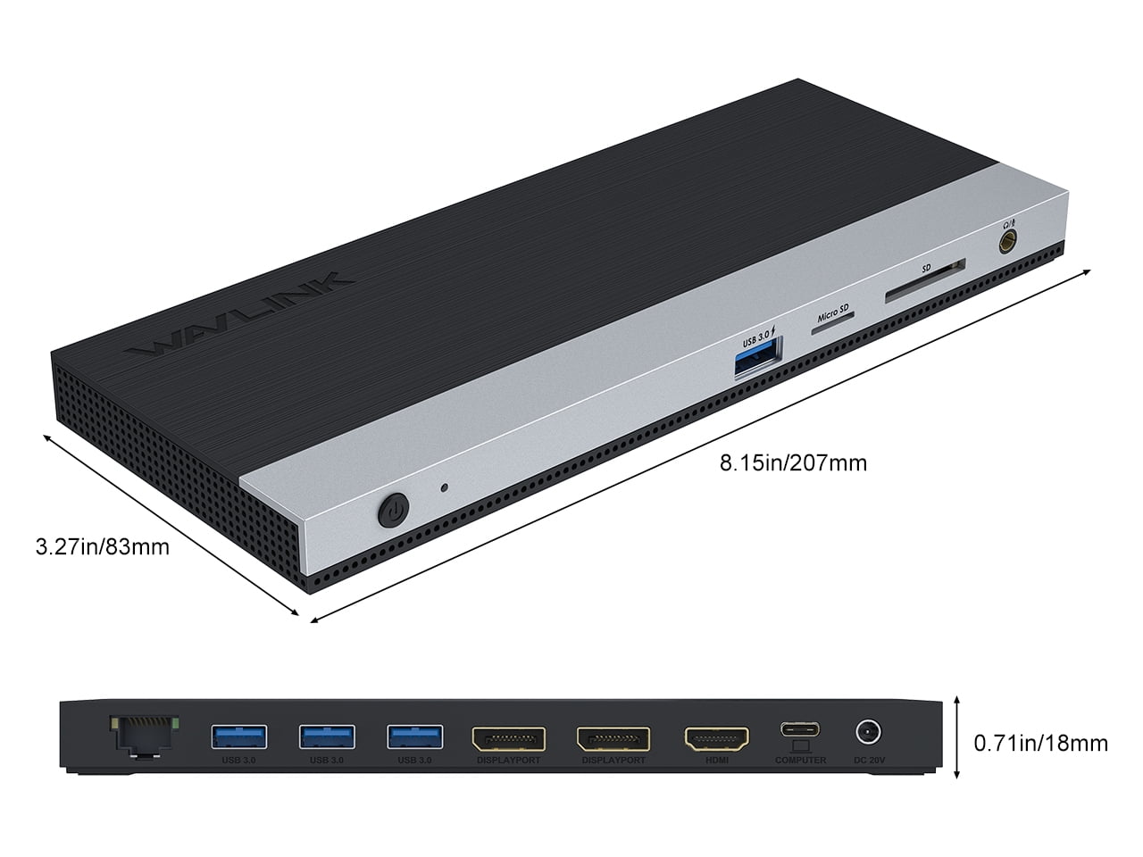 WAVLINK - USB-C Triple Display Laptop Docking Station, Retail Packaging with Power Adapter - Serious Techies