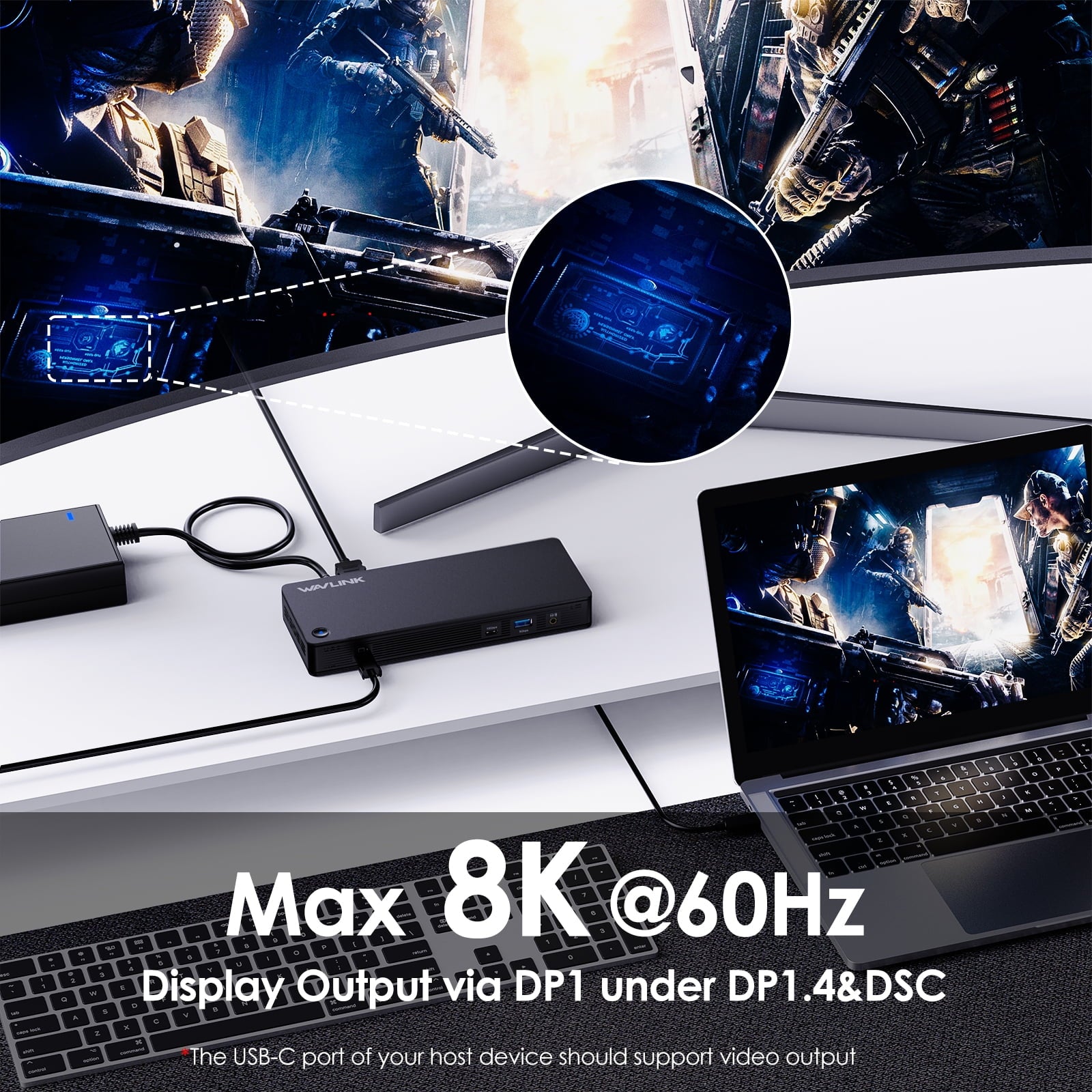 WAVLINK - Dock Station, 11-IN-1 USB Dock with 8K Display port, 130W Charge, 10Gbps USB, Gigabit RJ45 - Serious Techies