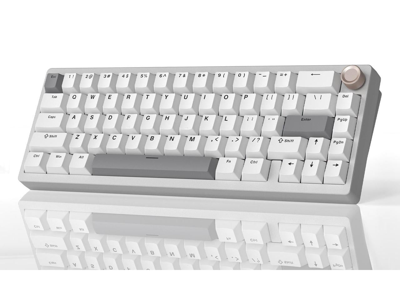 Womier - SK65 65% Gasket Mounted Wireless Aluminum Keyboard with Knob - Gaming Keyboard Blue - Serious Techies